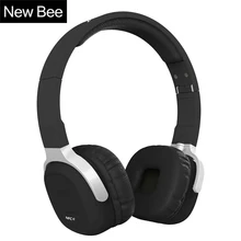 New Bee Folder Bluetooth Headphone Portable Bluetooth Headset Sport Earphone with Mic Pedometer Earbud Case Battery for Phone PC