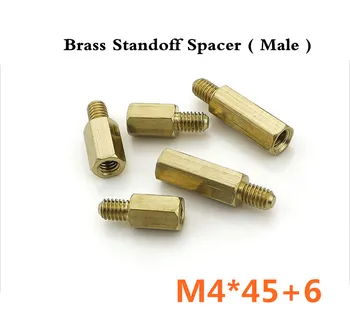 New Best Promotion 100pcs/lot Brass Standoff Spacer M4 x 45 Male +6mm Long Lasting High Quality
New Best Promotion 100pcs/lot Brass Standoff Spacer M4 x 45 Male +6mm Long Lasting High Quality