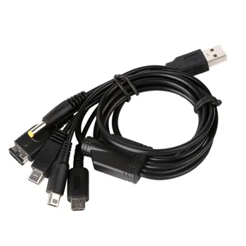 SOONHUA Black 1.2m 5 In 1 USB Charger Charging Cable Cord Support Windows 7 8 XP 98SE For Nintendo New 3DS 2DS GBA SP Sony PSP
SOONHUA Black 1.2m 5 In 1 USB Charger Charging Cable Cord Support Windows 7 8 XP 98SE For Nintendo New 3DS 2DS GBA SP Sony PSP