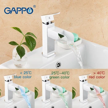 GAPPO basin faucets waterfall bathroom Sink mixer tap LED temperature Water Power sink tap Deck Mount bathroom faucet mixer
GAPPO basin faucets waterfall bathroom Sink mixer tap LED temperature Water Power sink tap Deck Mount bathroom faucet mixer