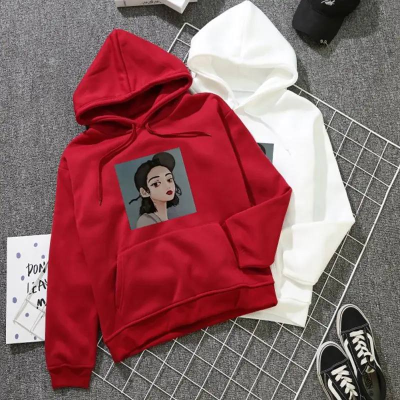 2019 Harajuku Style Women Spring Autumn Warm Long Sleeve Hoodies Cute Letter Print Thickening Plus Velvet Loose Hooded Women
2019 Harajuku Style Women Spring Autumn Warm Long Sleeve Hoodies Cute Letter Print Thickening Plus Velvet Loose Hooded Women