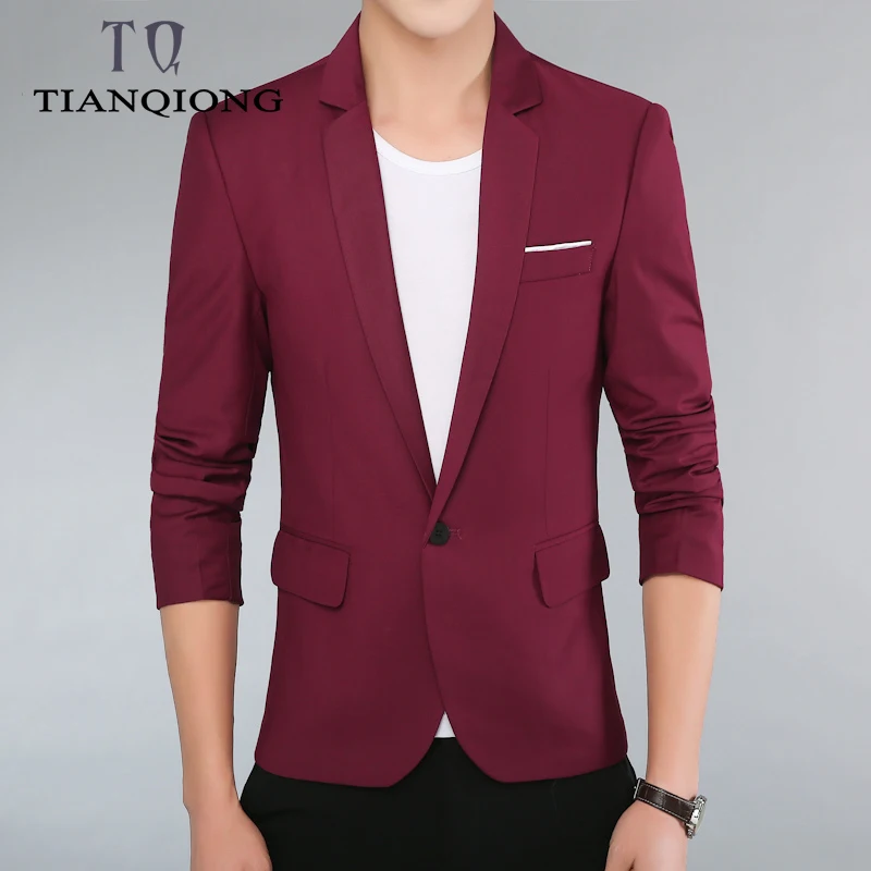 TIAN QIONG Brand Fashion Spring Autumn Men Blazer Long Sleeve Solid Color Slim Man Casual Thin Suit Jacket Office Blazers
TIAN QIONG Brand Fashion Spring Autumn Men Blazer Long Sleeve Solid Color Slim Man Casual Thin Suit Jacket Office Blazers