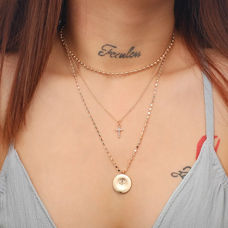 Fashion Jewelry Necklace Bohemian Cross Virgin Mary Pendant Alloy Necklace Girl Fashion Long Multi layer Necklace New 2019
Fashion Jewelry Necklace Bohemian Cross Virgin Mary Pendant Alloy Necklace Girl Fashion Long Multi layer Necklace New 2019