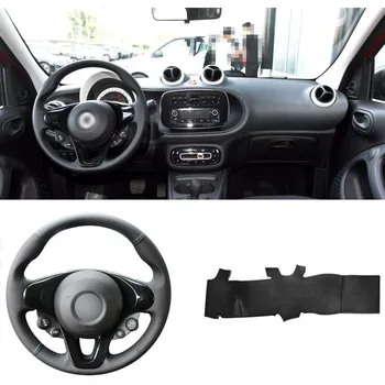 DIY Sewing-on PU Leather Steering Wheel Cover Exact Fit For Smart Fortwo Forfour 2015-2017
DIY Sewing-on PU Leather Steering Wheel Cover Exact Fit For Smart Fortwo Forfour 2015-2017