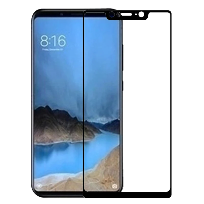 3D закаленное стекло для Xiaomi Mi 7 Полное покрытие экрана Взрывозащищенная защитная