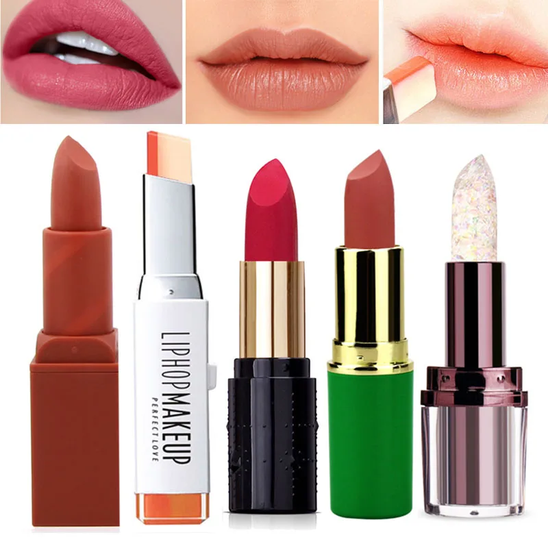 Stock Promotion Sale Matte Lipstick Makeup Cosmetics Lip Tint Stick Korean Lipsticks Beauty Make Up Lip Stick Sexy Red Color
Stock Promotion Sale Matte Lipstick Makeup Cosmetics Lip Tint Stick Korean Lipsticks Beauty Make Up Lip Stick Sexy Red Color