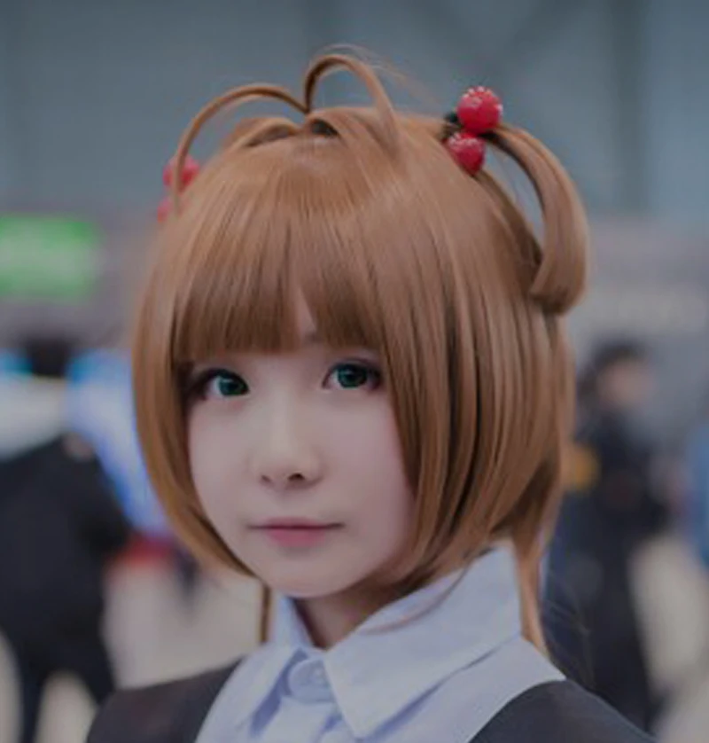 High Quality Sakura Kinomoto Wigs Card Captors Sakura Heat Resistant Synthetic Hair Cosplay Costume Wig + Red Balls
High Quality Sakura Kinomoto Wigs Card Captors Sakura Heat Resistant Synthetic Hair Cosplay Costume Wig + Red Balls