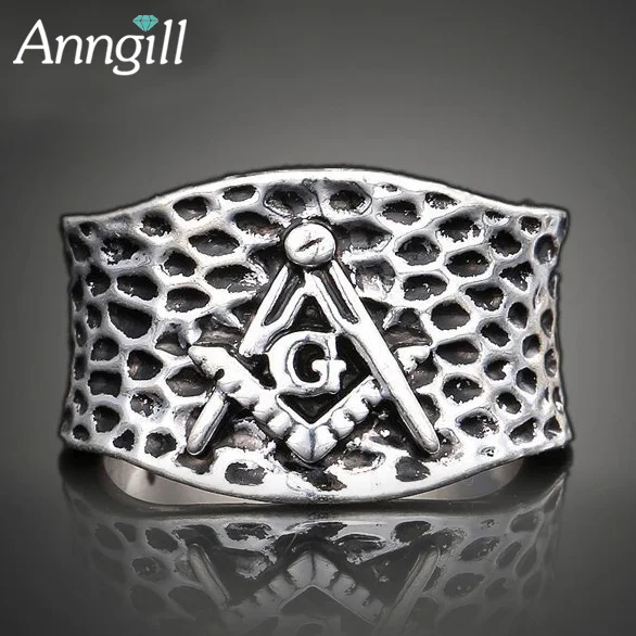 ANNGILL Hot Vintage Men Ring Mason Freemasonry Free Masonic Male Retro Punk Black Brand Ring Jewelry
ANNGILL Hot Vintage Men Ring Mason Freemasonry Free Masonic Male Retro Punk Black Brand Ring Jewelry