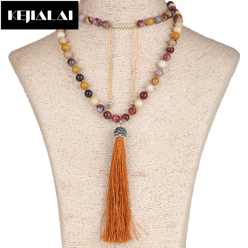 dankaishi Natural Colorful Stone Beaded Necklace with Fabric Tassel Pendant Necklace Handmade Jewelry for Women Best Gift Girl
dankaishi Natural Colorful Stone Beaded Necklace with Fabric Tassel Pendant Necklace Handmade Jewelry for Women Best Gift Girl
