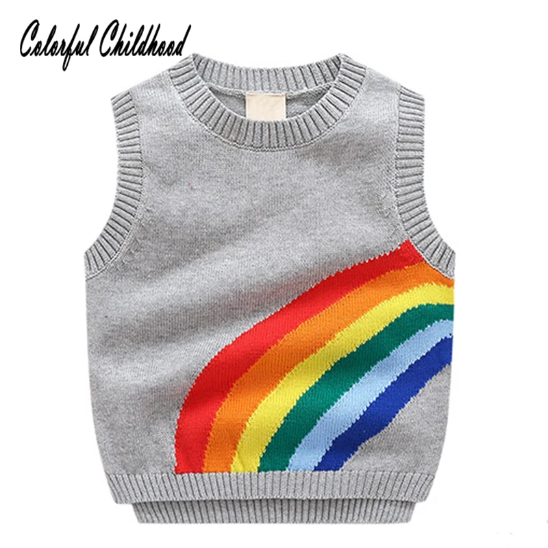 Ink/grey school kids vest autumn winter cotton rainbow embroidery vest for girls knitted waistcoat children outwear
Ink/grey school kids vest autumn winter cotton rainbow embroidery vest for girls knitted waistcoat children outwear