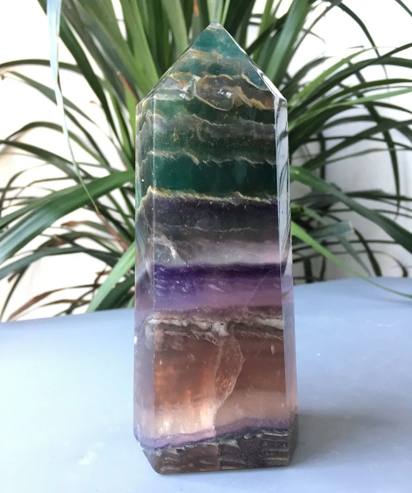 898g Large Crystal Point Natural Fluorite Crystals Quartz obelisk Healing Stones
898g Large Crystal Point Natural Fluorite Crystals Quartz obelisk Healing Stones