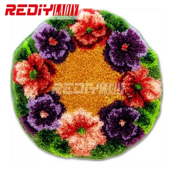 New Latch Hook Rug Kits DIY Needlework Unfinished Crocheting Rug Yarn Cushion Mat Embroidery Carpet Rug Flowers Home Decoration
New Latch Hook Rug Kits DIY Needlework Unfinished Crocheting Rug Yarn Cushion Mat Embroidery Carpet Rug Flowers Home Decoration