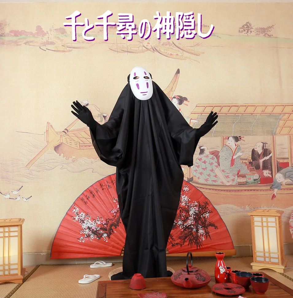 Free Shipping Hayao Miyazaki Cartoon Spirited Away No Face man Mask and Dress Anime Cosplay Costume/Kids Size
Free Shipping Hayao Miyazaki Cartoon Spirited Away No Face man Mask and Dress Anime Cosplay Costume/Kids Size