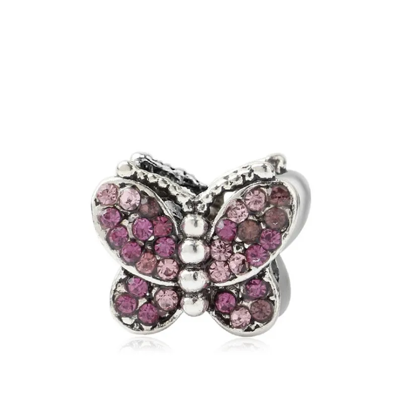 Pink Crystal Butterfly DIY Jewelry Nice Charms Beads Fit Pandoraa Bracelet & Necklaces Pendant Beads Jewelry Making Women Gift
Pink Crystal Butterfly DIY Jewelry Nice Charms Beads Fit Pandoraa Bracelet & Necklaces Pendant Beads Jewelry Making Women Gift