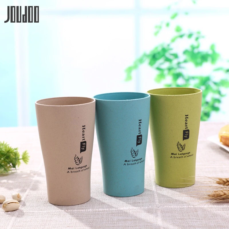 JOUDOO BPA Free Water Cup Home Wheat Straw Cup Eco-Friendly Tumblers Travelling Lovers Cup Gift 10
JOUDOO BPA Free Water Cup Home Wheat Straw Cup Eco-Friendly Tumblers Travelling Lovers Cup Gift 10