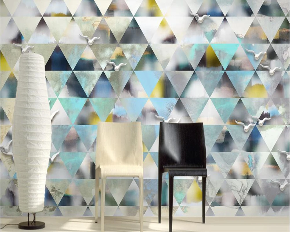 Papel de parede Modern minimalistic diamond geometric 3d wallpaper living room TV wall kitchen kids room restaurant bar mural
Papel de parede Modern minimalistic diamond geometric 3d wallpaper living room TV wall kitchen kids room restaurant bar mural