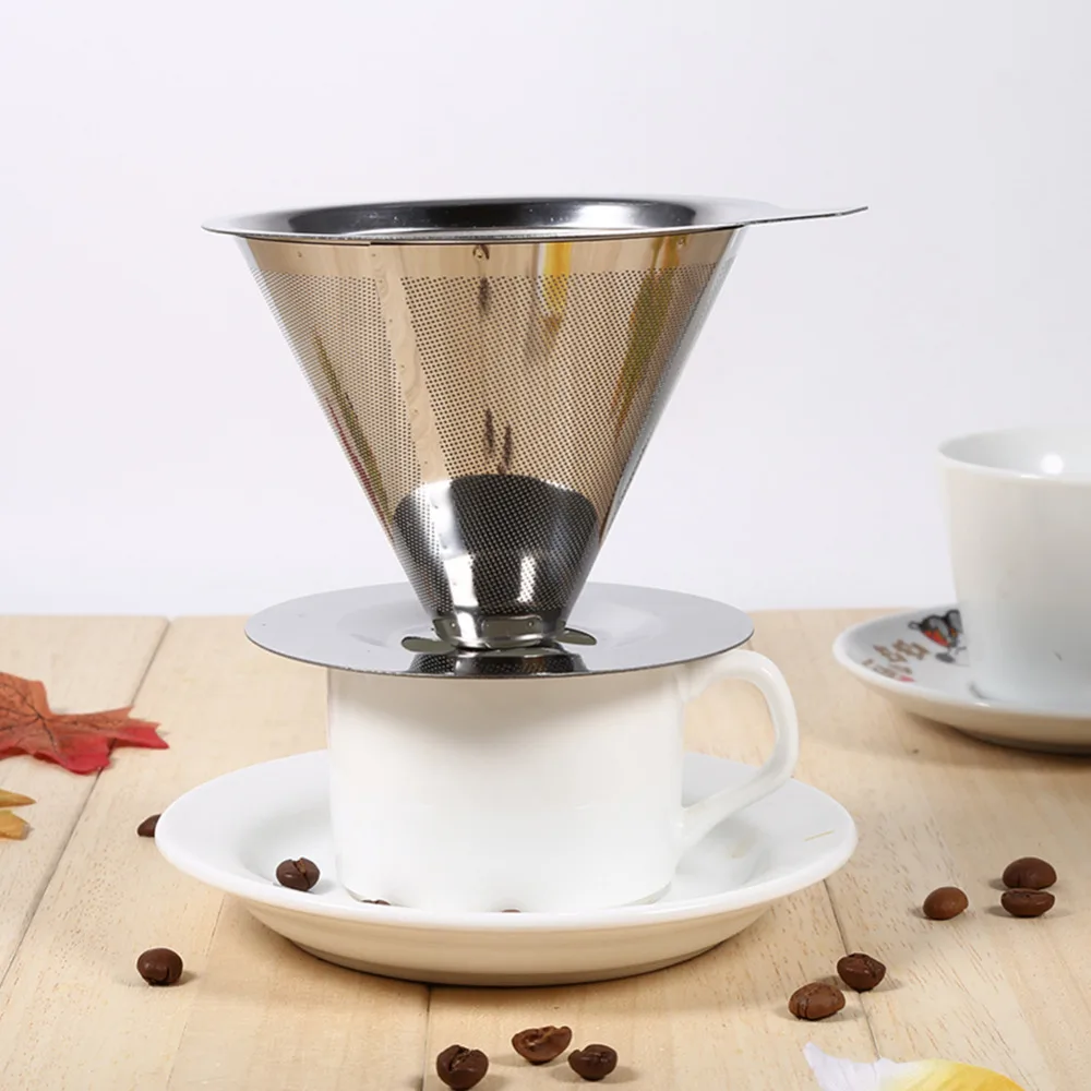 Coffee Filter 150 micron Double Layer Stainless Steel Holder Pour Over Coffees Dripper Mesh Coffee Tea Filter Basket Tools
Coffee Filter 150 micron Double Layer Stainless Steel Holder Pour Over Coffees Dripper Mesh Coffee Tea Filter Basket Tools
