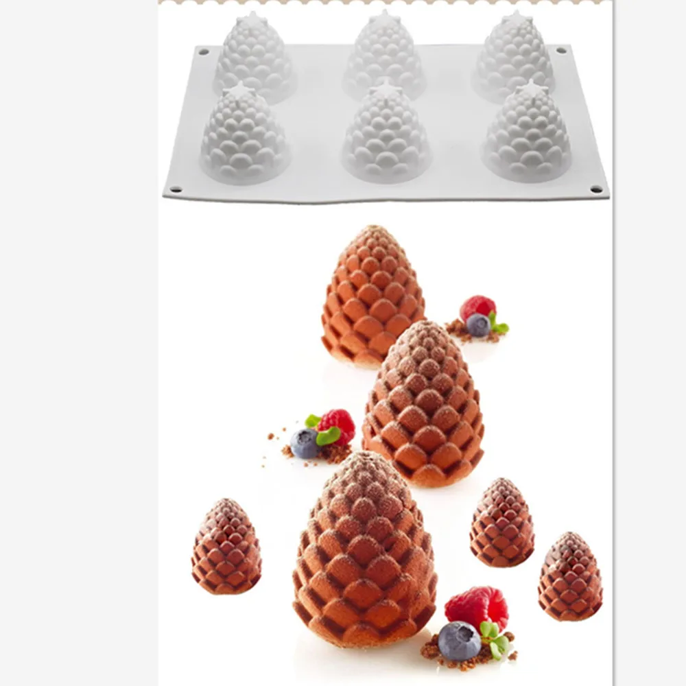 AMW Pine Cones Shaped Silicone Cake Mold DIY Kitchen Products Silicone Baking Mold White Mousse Baking Tools For Cakes SK37
AMW Pine Cones Shaped Silicone Cake Mold DIY Kitchen Products Silicone Baking Mold White Mousse Baking Tools For Cakes SK37