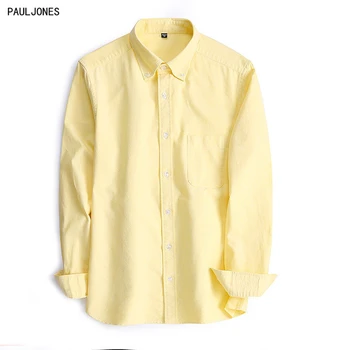 PAULJONES 2017 New 100% Cotton Solid MenS Long Sleeve Oxford Shirts Slim Fit Top Quality Collar Button Man Casual Dress Shirts 
PAULJONES 2017 New 100% Cotton Solid MenS Long Sleeve Oxford Shirts Slim Fit Top Quality Collar Button Man Casual Dress Shirts