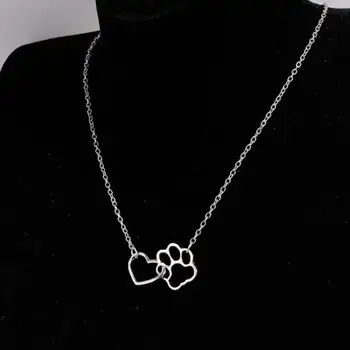 Fashion Necklace Material Sole Dog Paw Heart Pendant Chain Hollow Clavicle Jewellery Statement Necklace Steampunk
Fashion Necklace Material Sole Dog Paw Heart Pendant Chain Hollow Clavicle Jewellery Statement Necklace Steampunk
