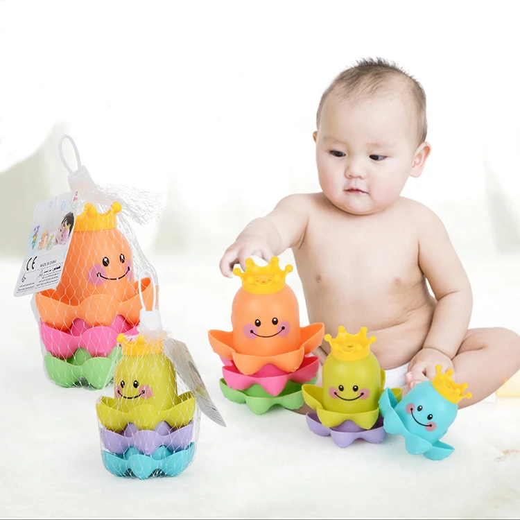 Bathroom Ocean Octopus Stacking Cups Child's Play Educational for Children Baby Bath Toys Bathing Tub Shower Toy
Bathroom Ocean Octopus Stacking Cups Child's Play Educational for Children Baby Bath Toys Bathing Tub Shower Toy