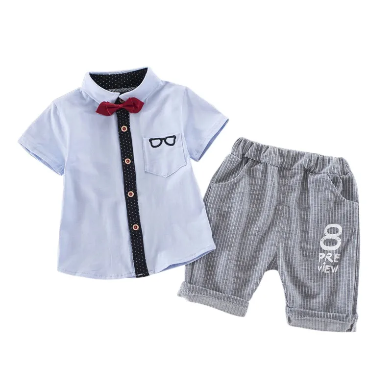 Pocket Glasses Print Tie Short Sleeve Tops Shirt+Long Pants Trousers Outfit Set 2Pcs Baby Kids Boys Summer Cotton Clothes Sets
Pocket Glasses Print Tie Short Sleeve Tops Shirt+Long Pants Trousers Outfit Set 2Pcs Baby Kids Boys Summer Cotton Clothes Sets