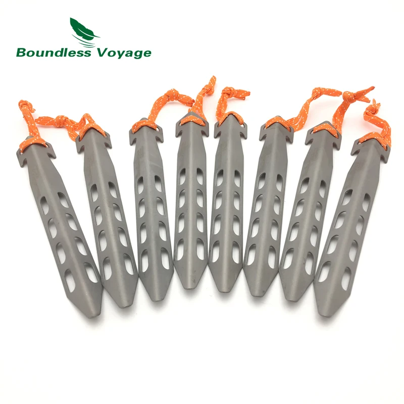 Boundless Voyage Titanium Tent Pegs Outdoor Camping V-type Tent Stakes Portable Tent Nail
Boundless Voyage Titanium Tent Pegs Outdoor Camping V-type Tent Stakes Portable Tent Nail