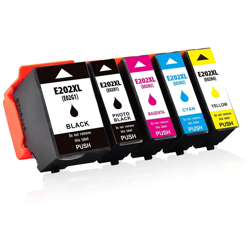 

5 pcs 202 XL Compatible Ink Cartridge For Epson 202XL Expression premium XP6000 XP6005 XP-6000 XP-6005 Printer