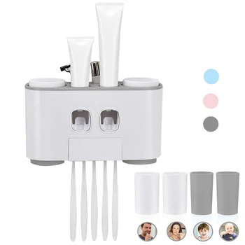Toothbrush Holder Toothpaste Squeezer Dispenser Bathroom Accessories Sets Bathroom Storage Box Case Household Items
Toothbrush Holder Toothpaste Squeezer Dispenser Bathroom Accessories Sets Bathroom Storage Box Case Household Items