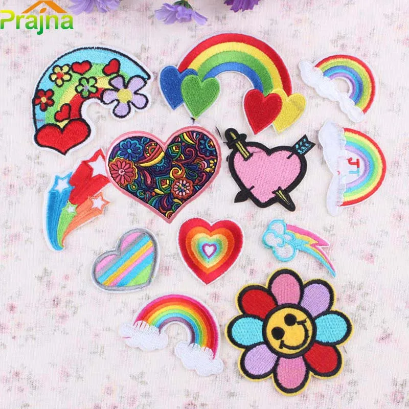 Prajna Rainbow Star Heart Patch Jeans Embroidered Patches Cartoon Iron On Patches For Clothes Stripes Sewing Patch Jeans
Prajna Rainbow Star Heart Patch Jeans Embroidered Patches Cartoon Iron On Patches For Clothes Stripes Sewing Patch Jeans