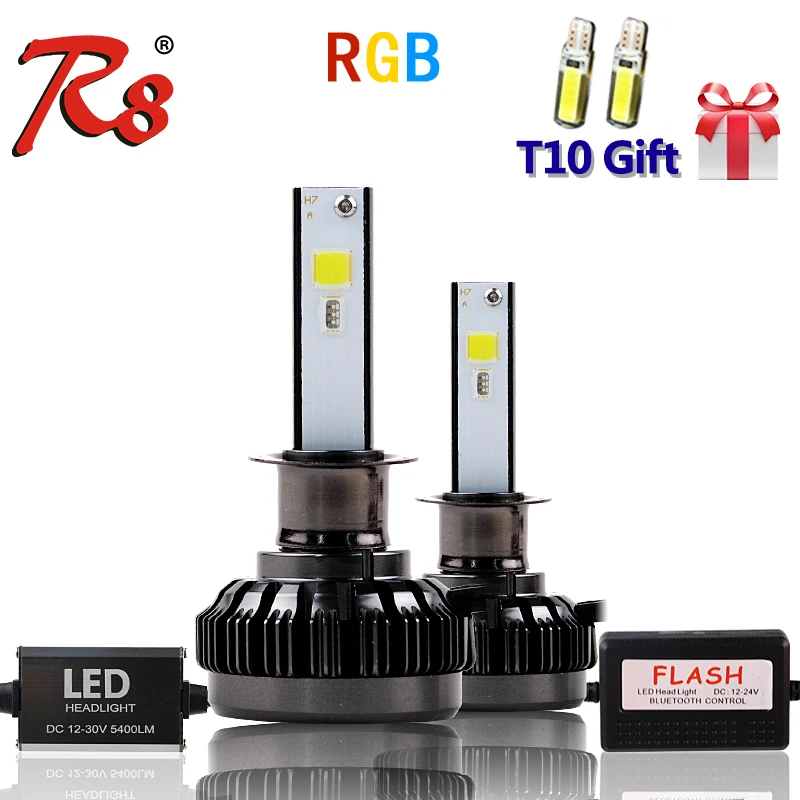 APP Bluetooth RGB Color Remote Control Car Head Lamp LED Headlight Bulbs H1 H7 H11 H4 40W 6000LM COB Chips All Colors
APP Bluetooth RGB Color Remote Control Car Head Lamp LED Headlight Bulbs H1 H7 H11 H4 40W 6000LM COB Chips All Colors