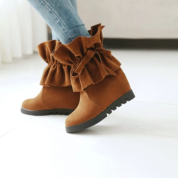 Big Size 9 10 11 12 boots women shoes ankle boots for women ladies boots Lace bow tie with raised velvet inside
Big Size 9 10 11 12 boots women shoes ankle boots for women ladies boots Lace bow tie with raised velvet inside