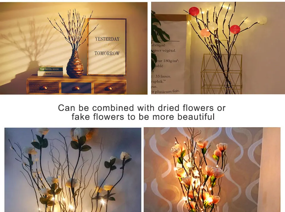 20 LEDs Table Decor Twig Lights 5 Colors (11)