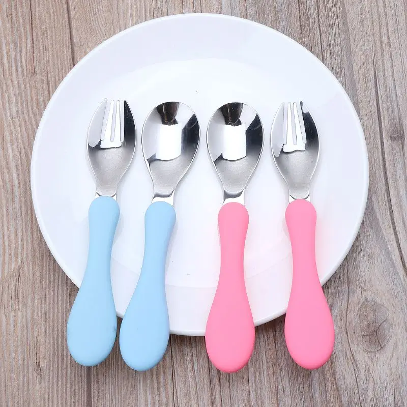Baby Cutlery Candy Color Fork Spoon Set Infant Tableware Children Food Feeding Dinnerware Soft Handle Toddler Utensil
Baby Cutlery Candy Color Fork Spoon Set Infant Tableware Children Food Feeding Dinnerware Soft Handle Toddler Utensil