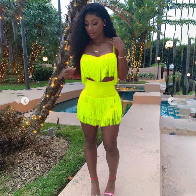 Black tassel two-piece suit sexy dress Women sleeveless v neck fringe bodycon dress Female strap backless party dress
Black tassel two-piece suit sexy dress Women sleeveless v neck fringe bodycon dress Female strap backless party dress