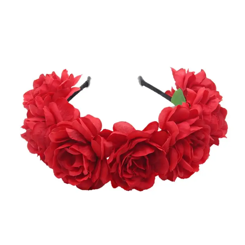 Bohemian Women Wedding Bridal Headband Artificial Colored Blooming Flower Hair Hoop Beach Vacation Headdress Garland Wreath
Bohemian Women Wedding Bridal Headband Artificial Colored Blooming Flower Hair Hoop Beach Vacation Headdress Garland Wreath