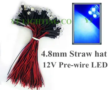 TOP sale! 5mm dip led Blue Pre Wired led DC12V 20mm cable led DIY 4.8mm Straw hat prewired leds for led Lamp lighting
TOP sale! 5mm dip led Blue Pre Wired led DC12V 20mm cable led DIY 4.8mm Straw hat prewired leds for led Lamp lighting