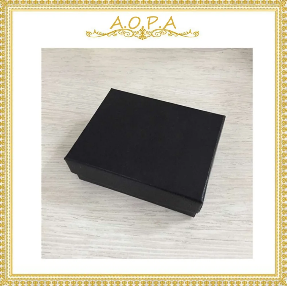 #33 Black 50 pcs Cotton Filled Paper Box For Jewelry Gift 3 1/2x3 1/2x15/16(8.89X8.89X2.38CM) | Украшения и аксессуары