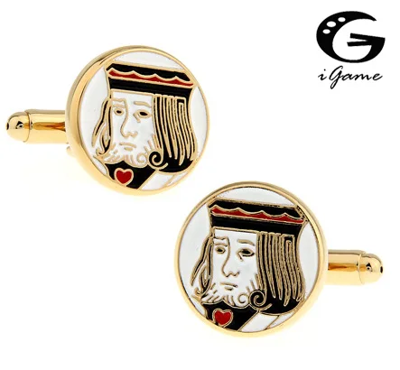 Factory Price Supply Poker King 2 Colours Option Novelty King Head Style Cuff Links
Factory Price Supply Poker King 2 Colours Option Novelty King Head Style Cuff Links