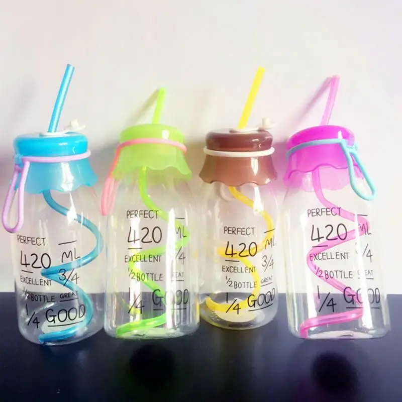 New Arrival 420ml Transparent Fruit Juice Cool Drink Glass Bottle Jar Lemon Bottle with Cover Straw Sport Water Bottle
New Arrival 420ml Transparent Fruit Juice Cool Drink Glass Bottle Jar Lemon Bottle with Cover Straw Sport Water Bottle