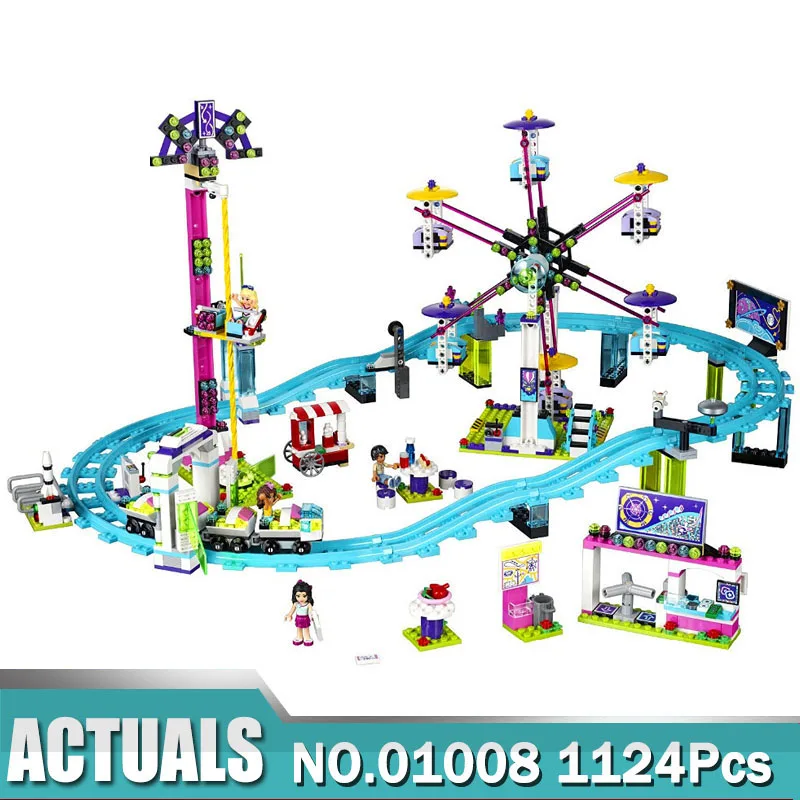 The 01008 Amusement Park Roller Coaster Model Compatible with Friends 41130 Building blocks toys for children
The 01008 Amusement Park Roller Coaster Model Compatible with Friends 41130 Building blocks toys for children