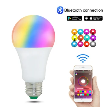 E27/B22 Multicolor LED Light Bulb Night Light Bulbs RGB Bluetooth Dimmable LED Spotlight Lamp for Home Lighting Party Holiday
E27/B22 Multicolor LED Light Bulb Night Light Bulbs RGB Bluetooth Dimmable LED Spotlight Lamp for Home Lighting Party Holiday