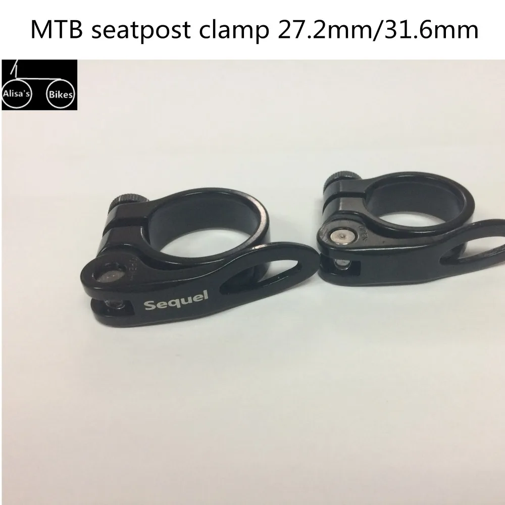 Aluminum alloy mtb bike seatpost clamps 31.8mm(compatiable for 27.2) and 34.9mm(compatiable for 31.6) quick release mtb bike
Aluminum alloy mtb bike seatpost clamps 31.8mm(compatiable for 27.2) and 34.9mm(compatiable for 31.6) quick release mtb bike