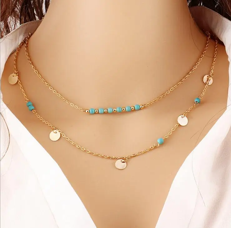F&U Fashion 2015 Steampunk Summer Style Boho Neck Chain Necklaces Mujer Multilayer Bohemia Bead Double Chain Necklace Women N222
F&U Fashion 2015 Steampunk Summer Style Boho Neck Chain Necklaces Mujer Multilayer Bohemia Bead Double Chain Necklace Women N222