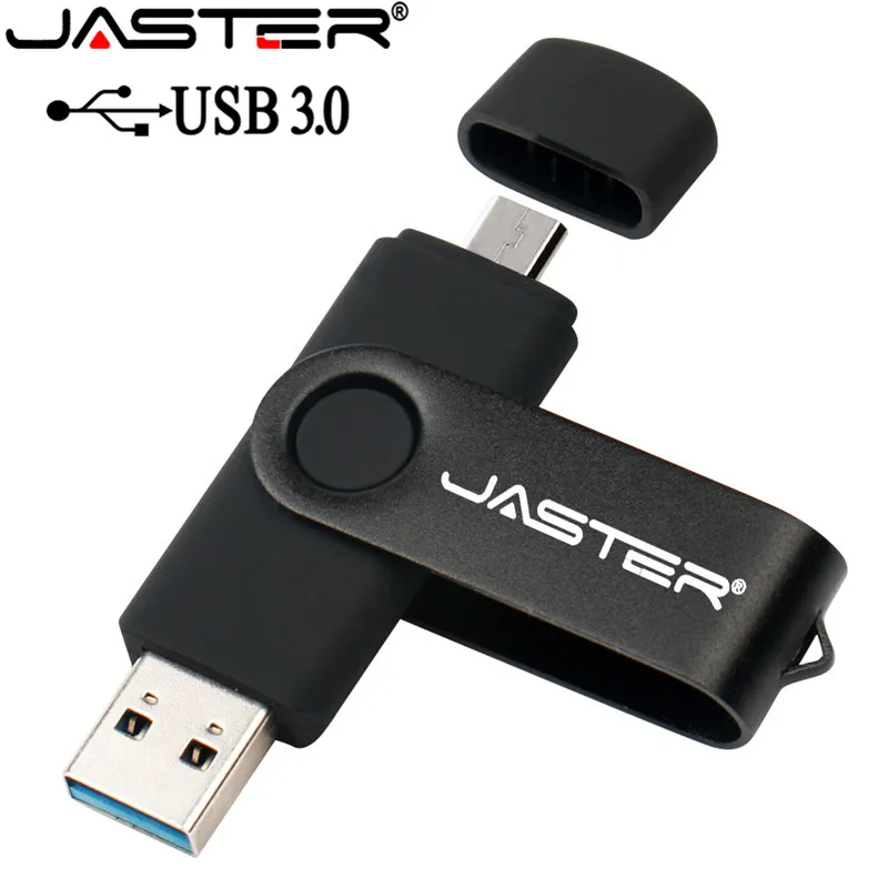 

JASTER New Usb 3.0 OTG USB flash drive for SmartPhone/Tablet/PC 8GB 16GB 32GB 64GB 128GB Pendrive High speed pen drive package