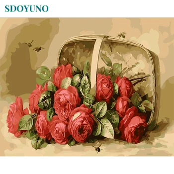 SDOYUNO Frame Red Rose DIY Painting By Numbers Modern Wall Art Coloring By Number Handpainted Oil Painting For Home Decor Arts
SDOYUNO Frame Red Rose DIY Painting By Numbers Modern Wall Art Coloring By Number Handpainted Oil Painting For Home Decor Arts