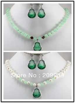 huij 002210 Fashion Set Freshwater Pearl & Jade Buhhda Necklace Earring can choose
huij 002210 Fashion Set Freshwater Pearl & Jade Buhhda Necklace Earring can choose