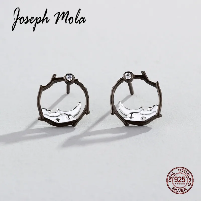 Joseph Mola 925 Sterling Silver Original Black Moon Zircon Stud Earrings For Women Party Korea Style Romantic Fine Jewelry Gift
Joseph Mola 925 Sterling Silver Original Black Moon Zircon Stud Earrings For Women Party Korea Style Romantic Fine Jewelry Gift