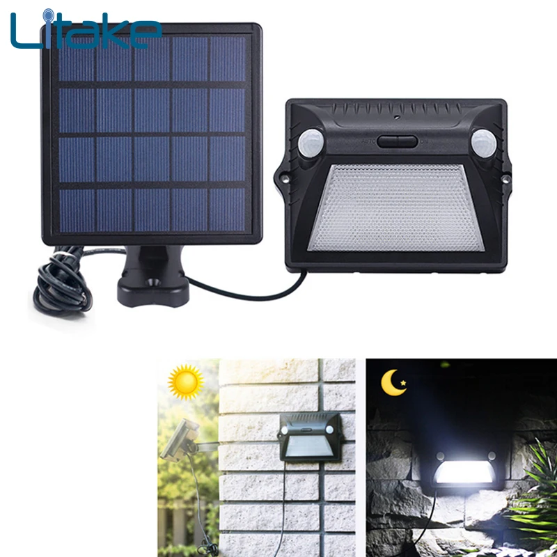 Litake Waterproof Outdoor Solar Light Dual-Head Motion Sensor Split Solar Street Lamp Road Light White Light+Colorful Light
Litake Waterproof Outdoor Solar Light Dual-Head Motion Sensor Split Solar Street Lamp Road Light White Light+Colorful Light