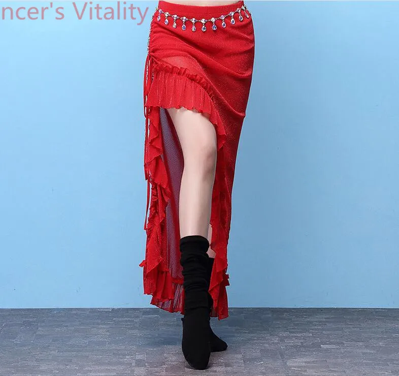 New Belly Dance Costumes Girls Dance Practice Skirt for Women Belly Dance Performance Ruffled Perspective Dancewear Clothes
New Belly Dance Costumes Girls Dance Practice Skirt for Women Belly Dance Performance Ruffled Perspective Dancewear Clothes